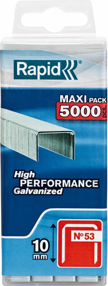 Rapid 5000 nietjes nr. 53 snelle nietjes 10 mm
