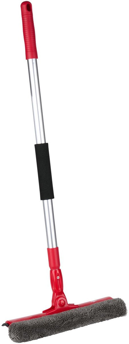 Dirt devil uitschuifbare ruitenwasser 2-in-1 - ramenreiniger met microvezelspons en wisser - telescopische window cleaner 68 tot 116 cm