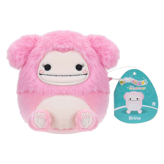 Squishmallows knuffel pluche - micromallows chanel, brina, lucia, tenise, 4-pack
