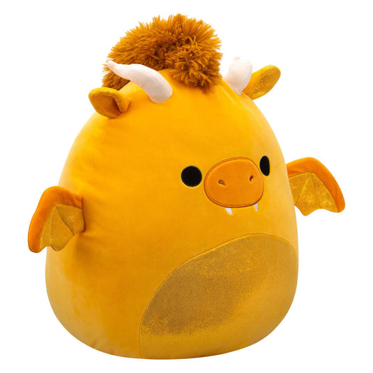 Squishmallows knuffel pluche - mister gouden draak, 30cm