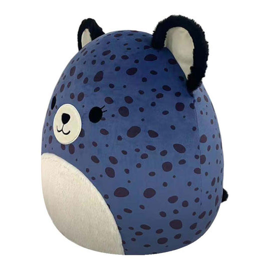 Squishmallows knuffel pluche - spotts cheetah marineblauw, 50cm