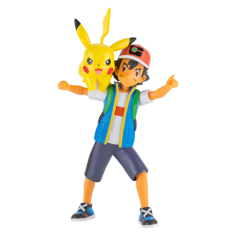 Load image into Gallery viewer, Jazwares pokémon battle feature figuur - ash pikachu
