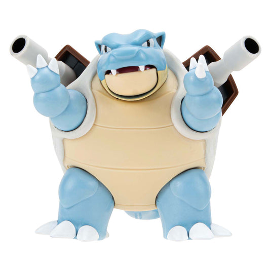Jazwares pokémon battle feature figuur - blastoise water missie