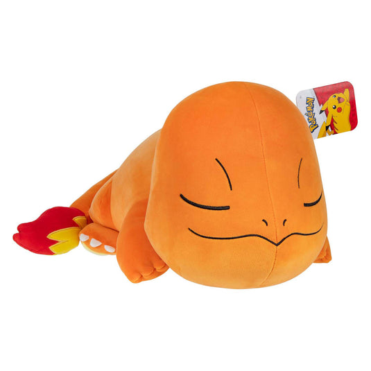 Jazwares pokémon slapende knuffel pluche charmander, 45cm