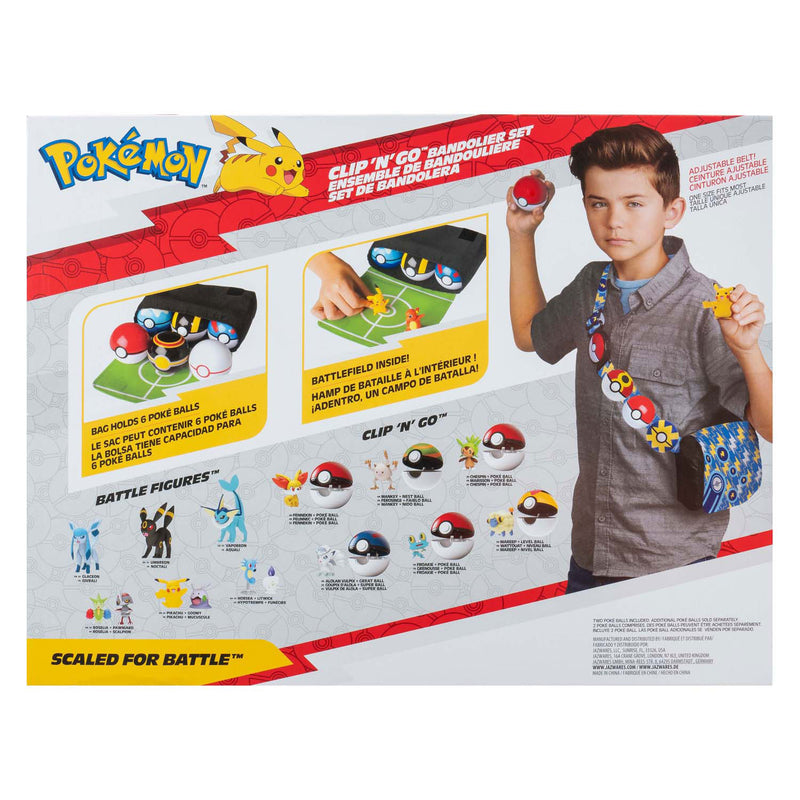 Load image into Gallery viewer, Jazwares pokémon bandolier set quick ball, repeat balll en pikachu riemtas
