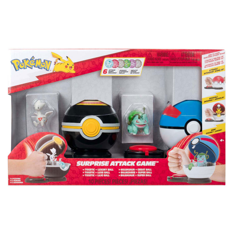 Load image into Gallery viewer, Jazwares pokémon - surprise attack spel - bulbasaur en togetic
