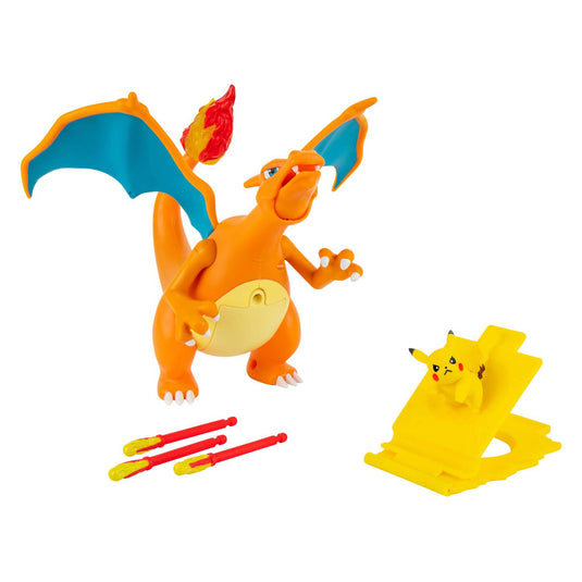 Jazwares pokémon - flame flight deluxe charizard
