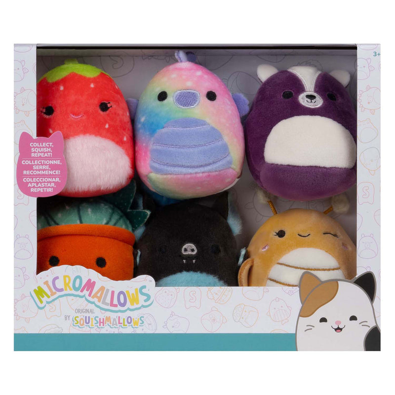 Load image into Gallery viewer, Squishmallows knuffel pluche micromallows - greer, sloan, emerald, oz, scarlet, ald, 6-pack
