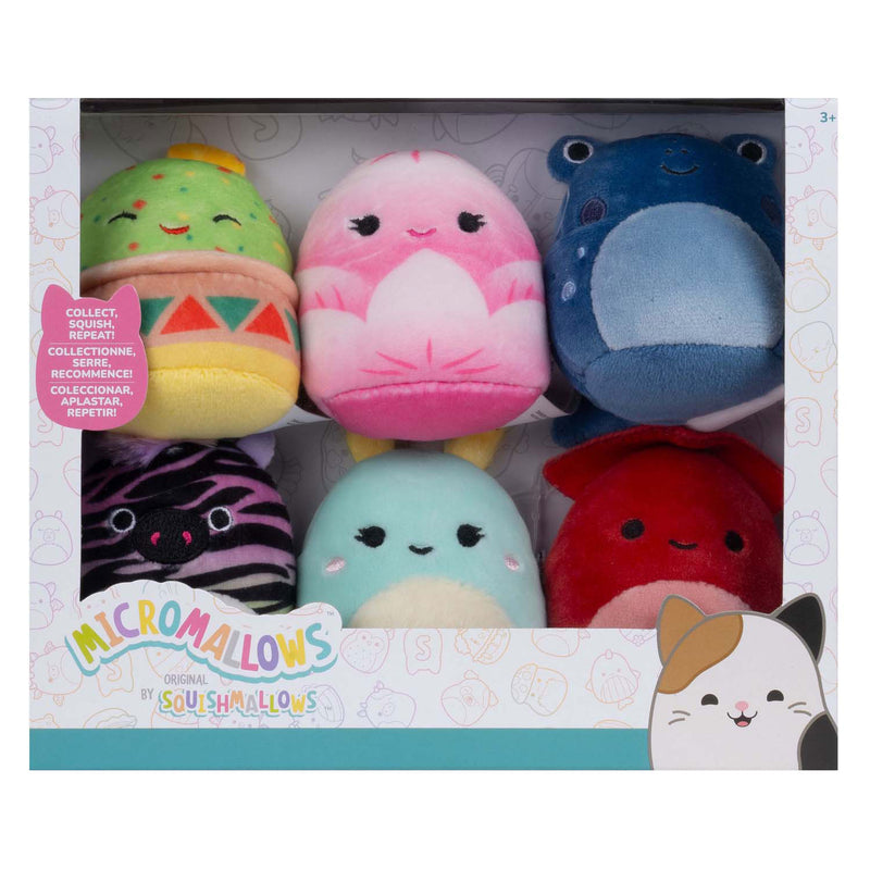 Load image into Gallery viewer, Squishmallows knuffel pluche micromallows - elin, altman, gideon, agnolo, safiyah, connie, 6-pack
