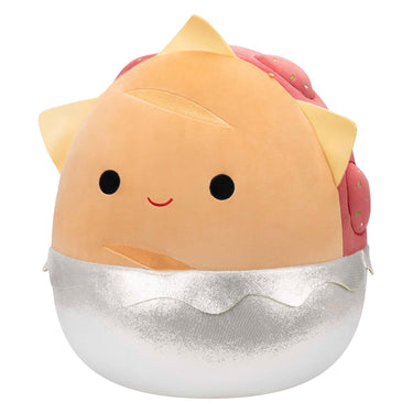 Squishmallows knuffel pluche - gehaktbal sandwich, 40cm