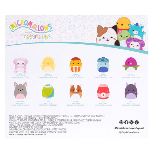 Jazwares squishmallows knuffel pluche - micromallows herfst - 10dlg.