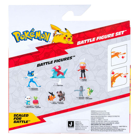 Jazwares pokémon battle feature figuurset - glurak en pikachu - 2dlg.
