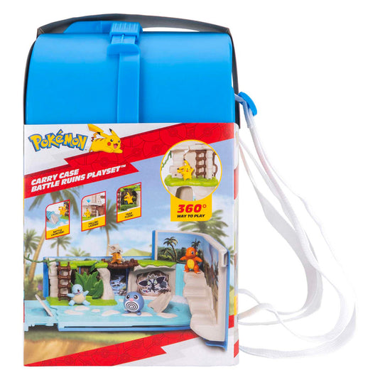 Jazwares pokémon carry case battle ruins speelset