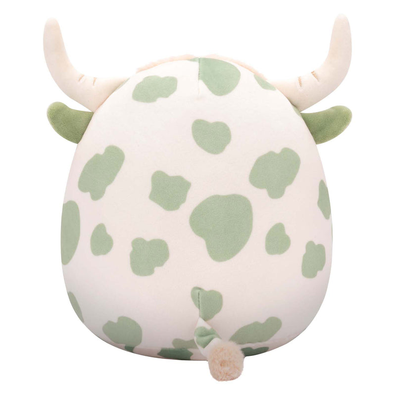 Load image into Gallery viewer, Jazwares squishmallows knuffel pluche - celestino the sage green spotted highland cow - 19cm
