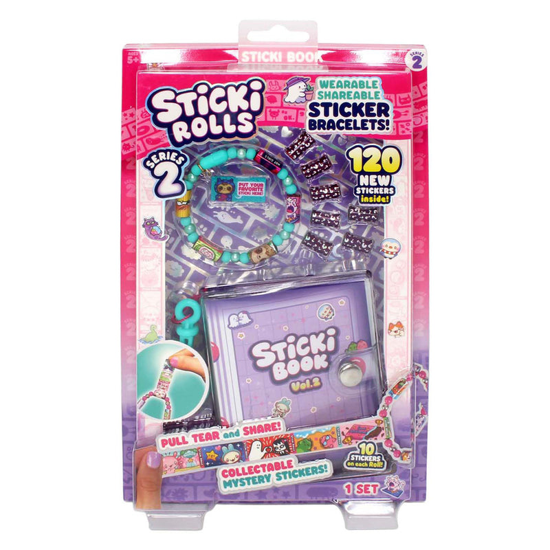 Load image into Gallery viewer, Jazwares sticki rolls boek en armband met 120 stickers
