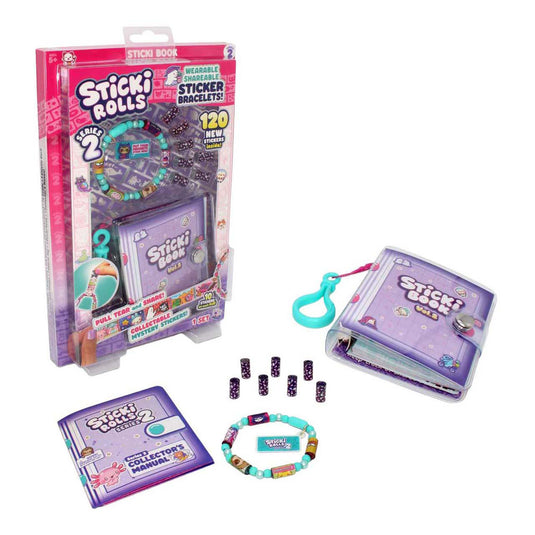 Jazwares sticki rolls boek en armband met 120 stickers