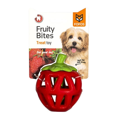 Load image into Gallery viewer, Fofos fruity-bites treat dispenser aardbei
