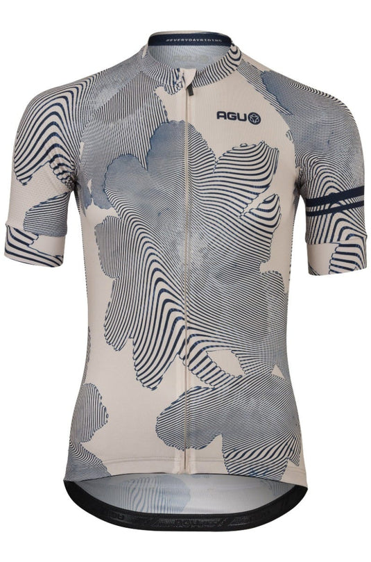 Striped flower fietsshirt essential dames