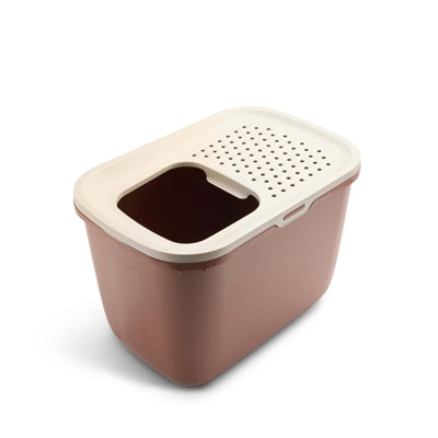 Load image into Gallery viewer, Savic kattenbak hop in champagne roze terracotta
