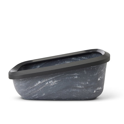 Load image into Gallery viewer, Savic kattenbak aseo jumbo marble grijs zwart
