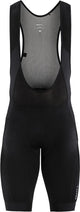 Craft core essence bib shorts m heren fietsbroek - zwart - zilver xl