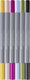 Faber-castell - duo aquarel marker - goldfaber - set 6 stuks lettering - brush 0,6mm - fc-164524