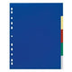 Tabbladen 6737 polypropyleen a4 230x297mm blauw geel rood groen blauw 5 tabs