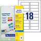 Magnetische etiketten avery zweckform wit