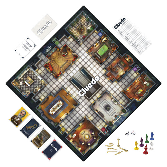 Hasbro gaming cluedo het klassieke misdaadspel