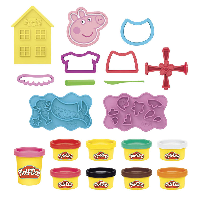 Load image into Gallery viewer, Play-doh peppa pig styling speelset - boetseerklei - inclusief 9 potjes

