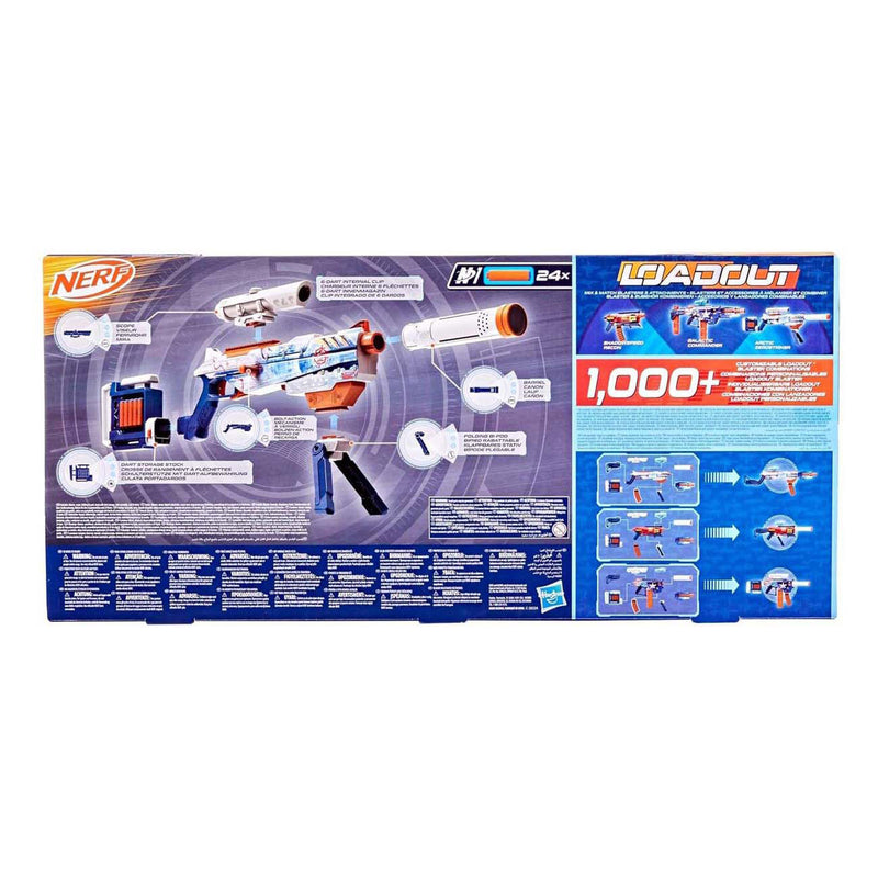 Load image into Gallery viewer, Nerf loadout arctic zerostriker blaster en 24 n1-darts
