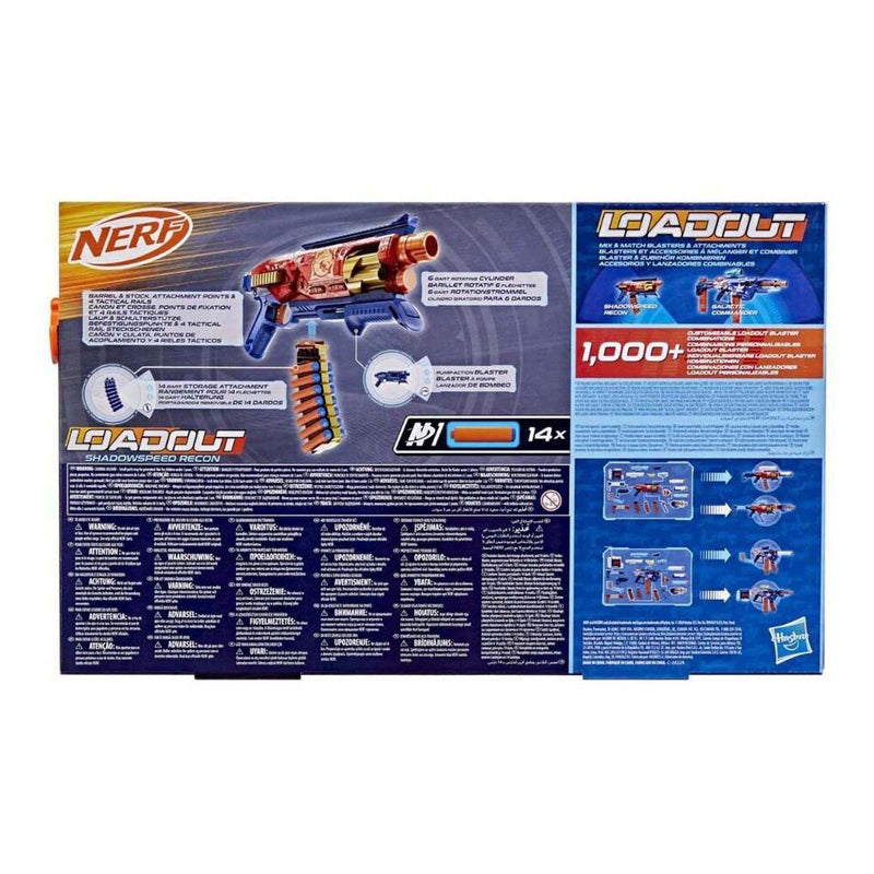 Load image into Gallery viewer, Nerf loadout shadowspeed recon blaster met 14 n1-darts
