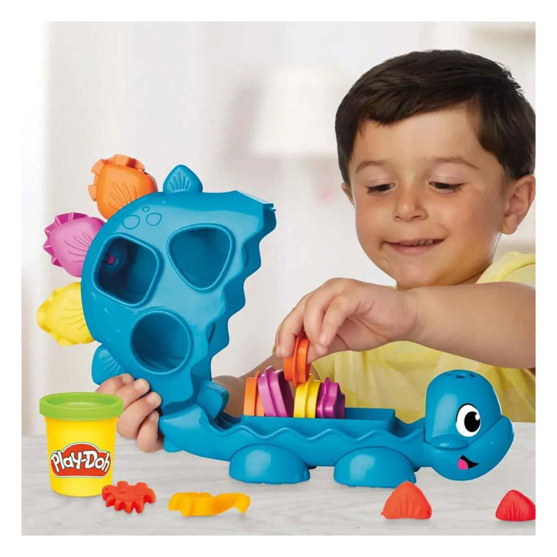 Load image into Gallery viewer, Play-doh stavormen en kleuren dino - 6 kleipotjes
