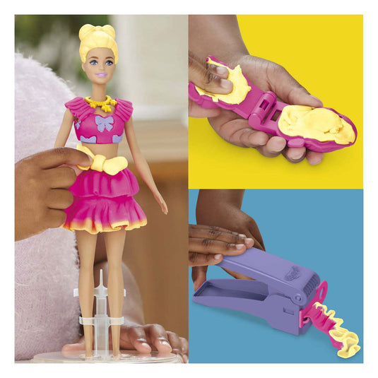 Play-doh barbie ruches en strikken - boetseerklei