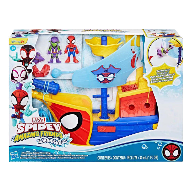 Load image into Gallery viewer, Spidey water-webs ahoy pirantenschip met bubbels - incl. bellenblaas
