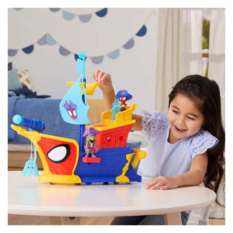 Load image into Gallery viewer, Spidey water-webs ahoy pirantenschip met bubbels - incl. bellenblaas
