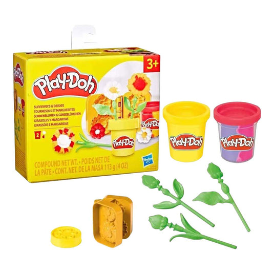 Play-doh klei speelset zonnebloemen en madeliefjes - creatief speelgoed.