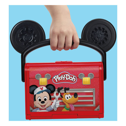 Play-doh disney junior garage op reis, mickey-speelgoed