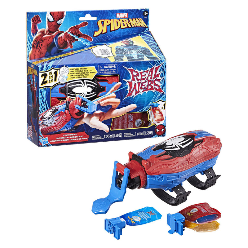 Load image into Gallery viewer, Hasbro marvel spider-man real webs ultimate web blaster
