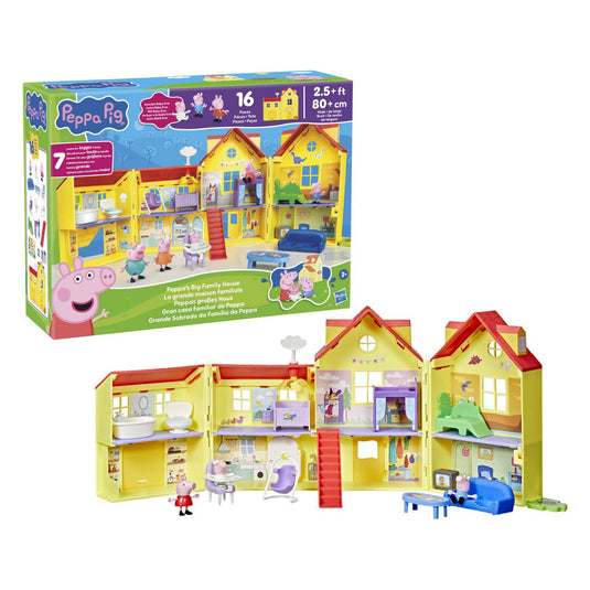 Hasbro peppa pig peppa's grote familiehuis - 16dlg.