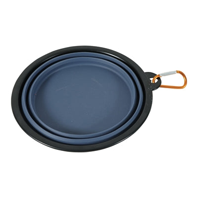 Load image into Gallery viewer, Zolux bvk voerbak opvouwbaar siliconen blauw
