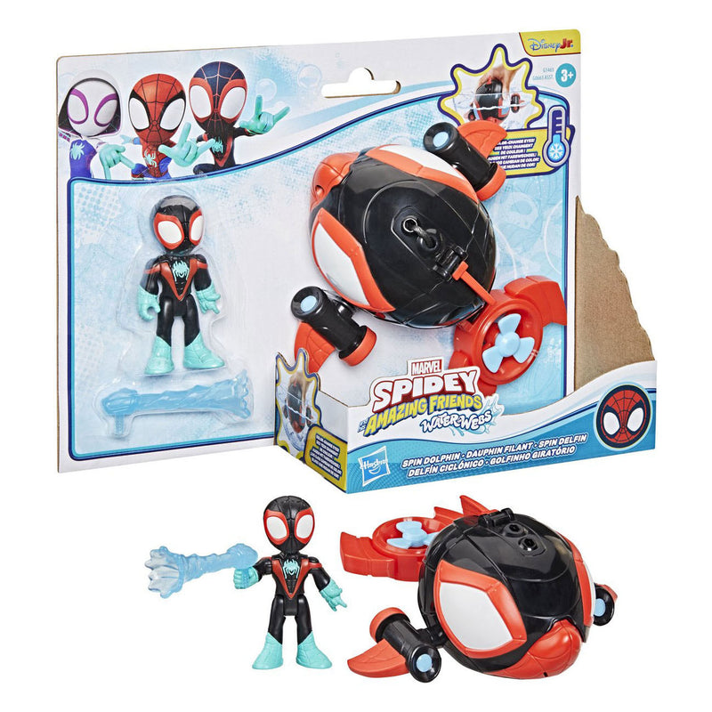 Load image into Gallery viewer, Spidey and his amazing friends marvel water-webs spin dolphin - speelgoedonderzeeër
