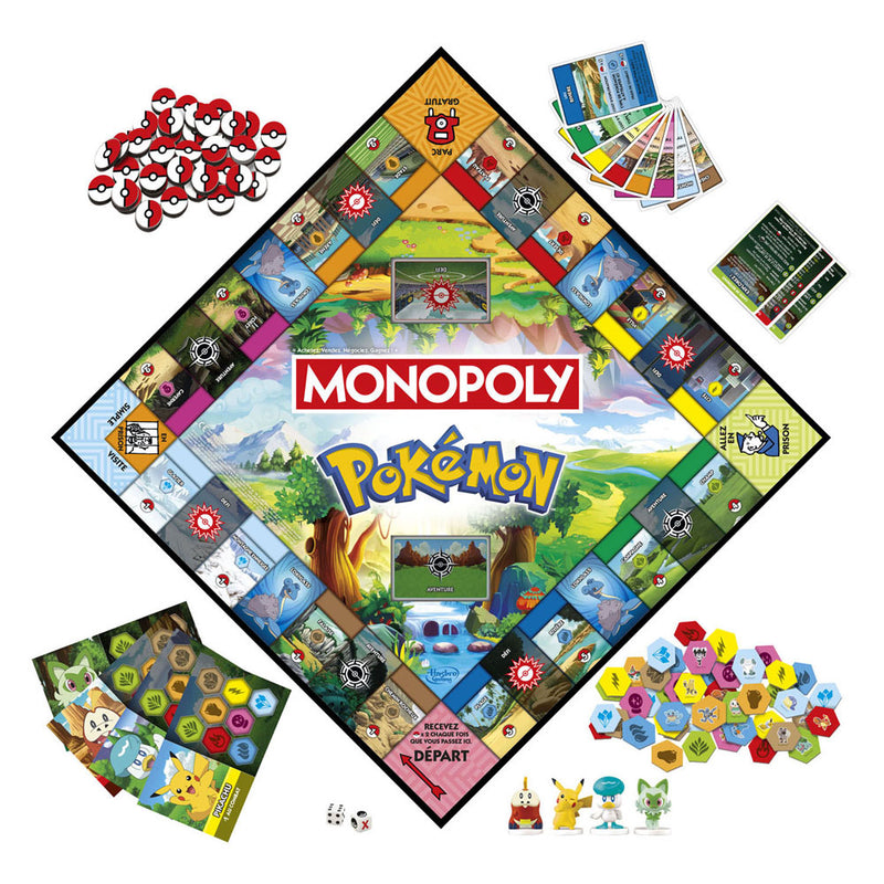 Load image into Gallery viewer, Monopoly édition pokémon, jeu de plateau pour enfants et fans de pokémon, jeux familiaux, à partir de 8 ans

