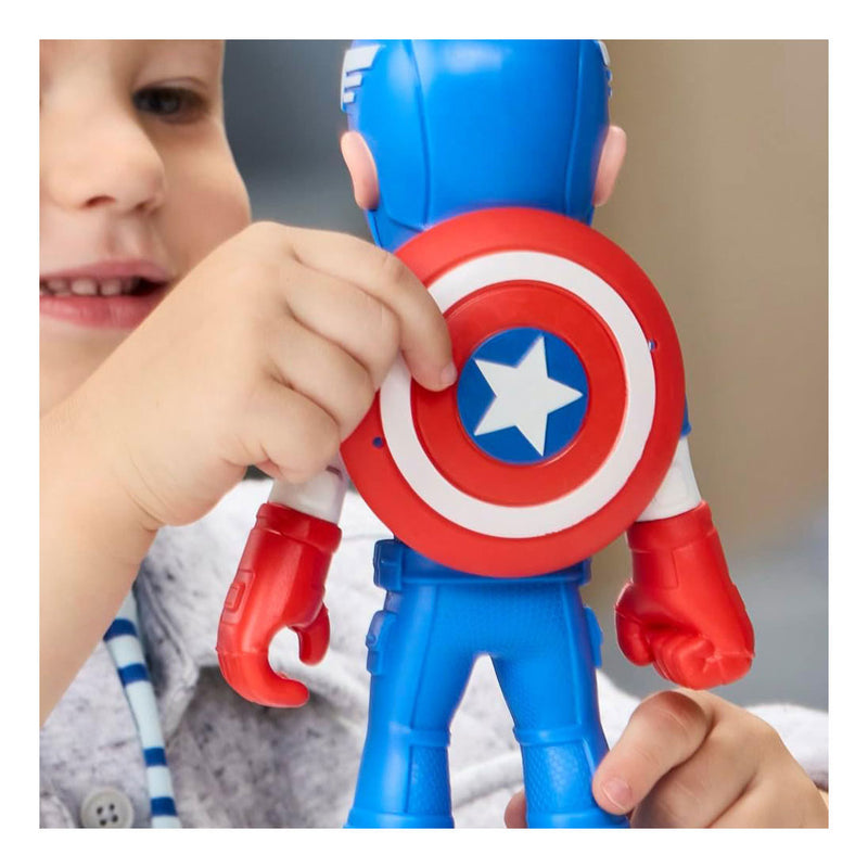 Load image into Gallery viewer, Marvel spidey and his amazing friends supersized captain america speelfiguur
