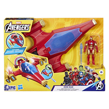 Marvel avengers iron man-schip met 1 beeldje - van 10 cm - leeftijd 4