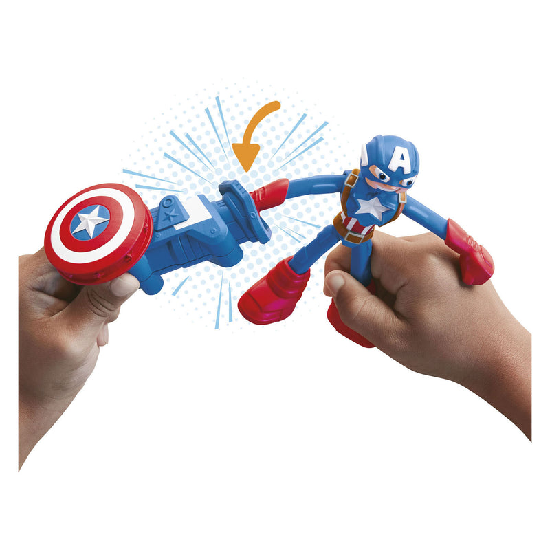 Load image into Gallery viewer, Play-doh marvel captain america stempelschild - boetseerklei
