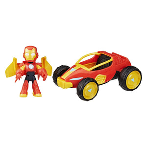 Hasbro marvel iron man and his awesome friends iron man racer speelfiguur
