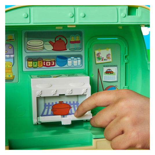 Peppa pig drie kleine biggetjes caravan - 9dlg.