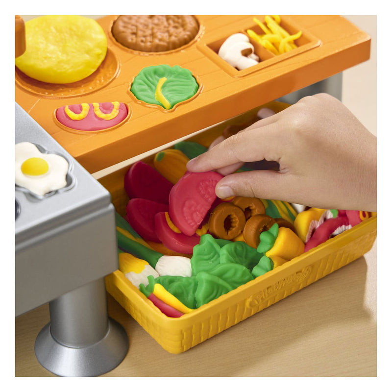 Load image into Gallery viewer, Hasbro play-doh super sizzlin' kitchen speelset - 6 kleipotjes
