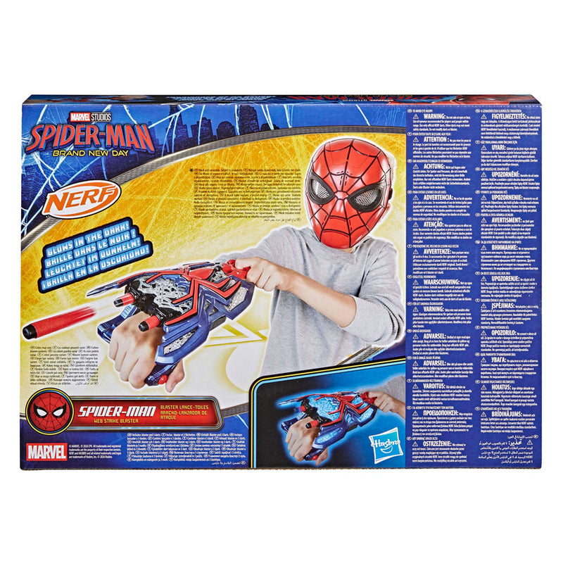 Load image into Gallery viewer, Hasbro nerf spider-man web strike blaster - 3 darts
